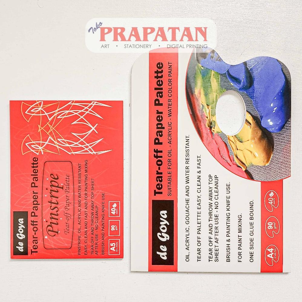 

KA De Goya Tear Off Paper Palette | Palet Kertas