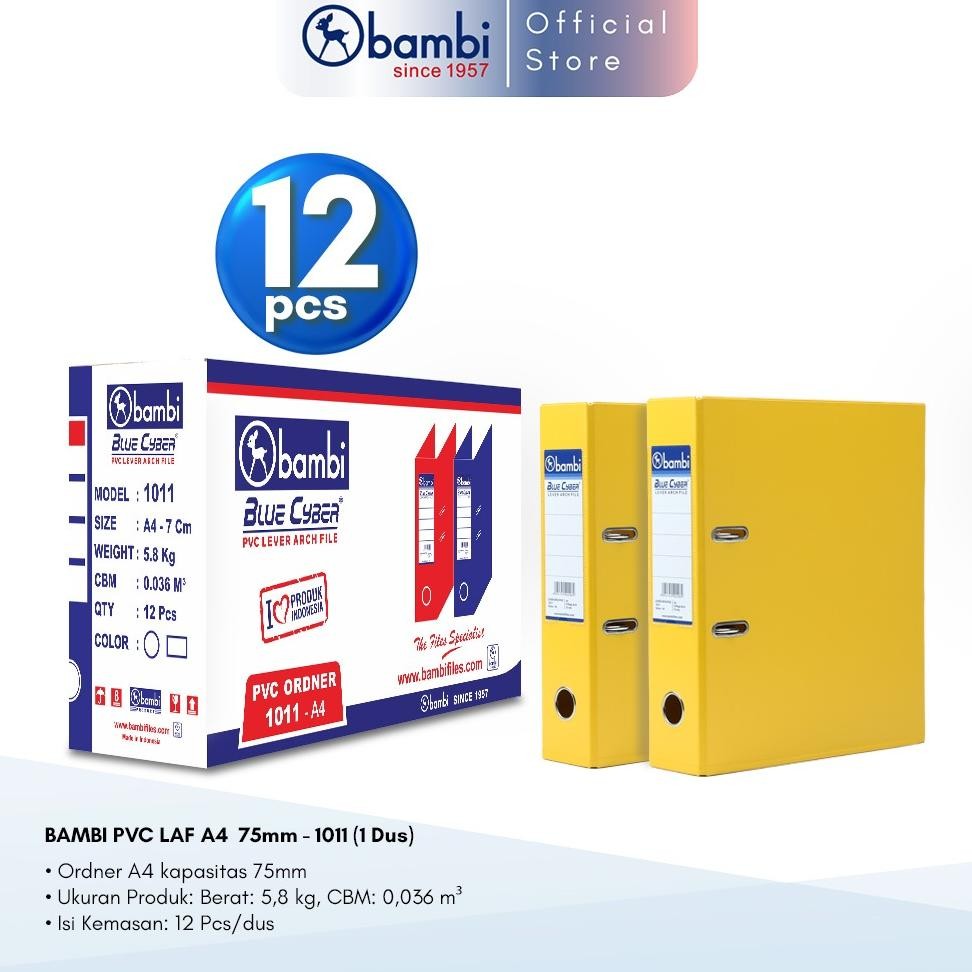 

LINDU 1 Dus Bambi Lever Arch File Ordner A4 All Color Jumbo Size 75 mm Original