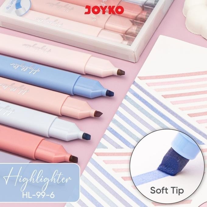 

JOYKO Penanda Berwarna Highlighter HL-99 1 Set 6 Warna