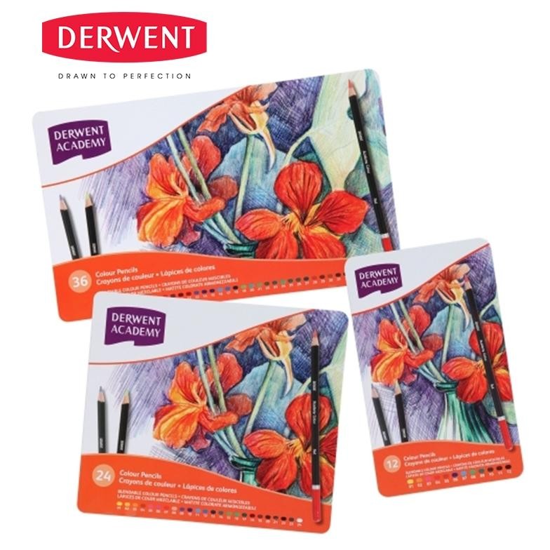 

LINDU Derwent Academy Coloring Pencil Color Set Metal Tin