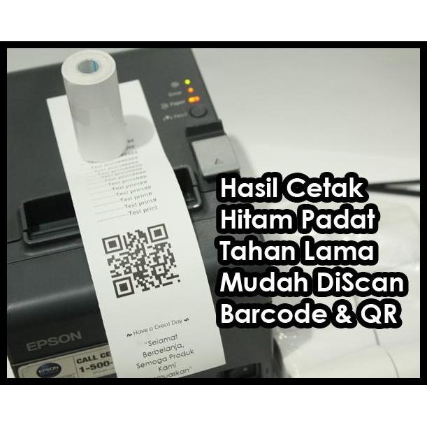 

Terlaris Kertas Struk Thermal 58X30 (1 Dus Isi 100 Roll) Thermal Paper Roll Good Quality