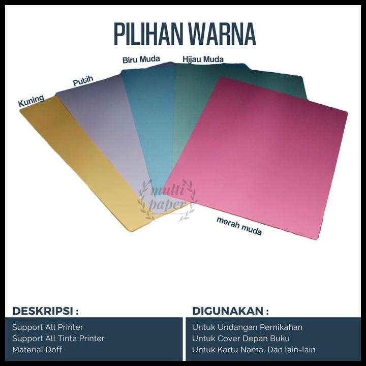 

Terlaris Kertas Bc A4 Isi 100 Lembar / Kertas Brief Card A4 / Kertas Briefcard Good Quality