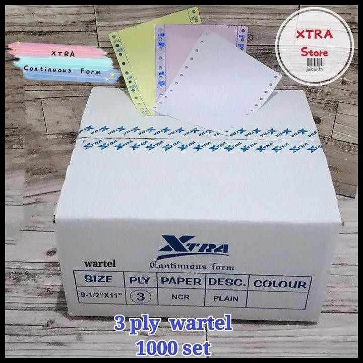 

Terlaris Kertas Continuous Form Dph Wartel 3Ply Paper Stationery Good Quality