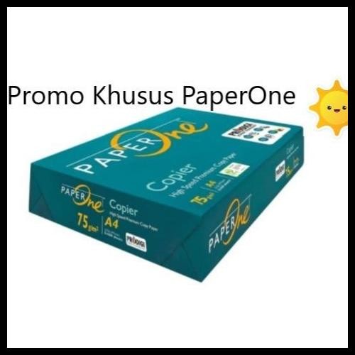 

Terlaris [Grab/Gojek] Kertas Print Fotocopy Hvs A4 75 Gr Paperone / Rim Good Quality