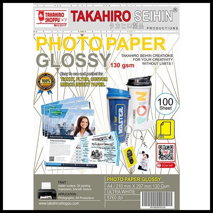 

Terlaris Kertas Glosy 130 Gsm A4 Good Quality