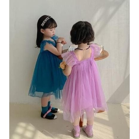 0-5Th Dress Anak Pesta Tutu Baby Yellow Kuning Pastel Korea Import Best Seller