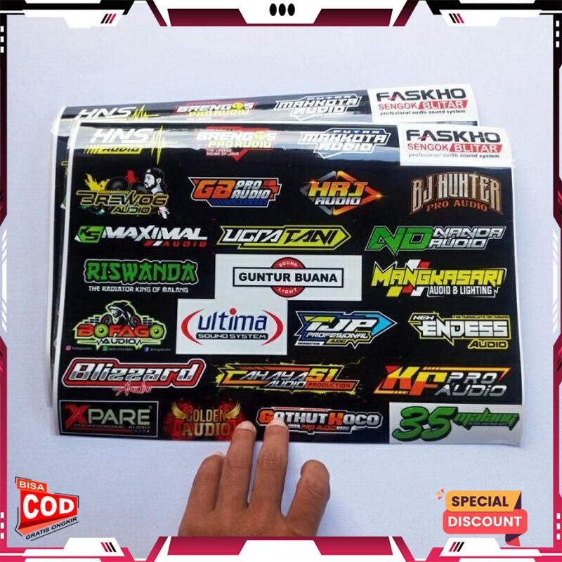 

[Termurah] Sale Stiker Sound System Vynil Doff Jeruk Anti Air - Isi 28/25/26/31/32 - Brewog Brengos K5 Maximal Hrj Riswanda Katun Cotton Combed 30S Fashion Distro Premium Na66