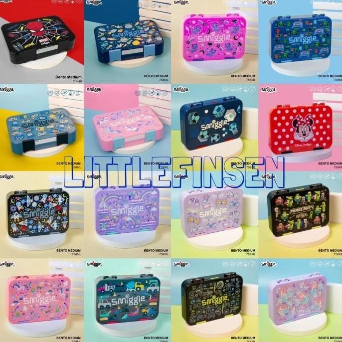 Smiggle Lunch Box Happy Medium Bento Box/Kotak Makan Smiggle Happy Best