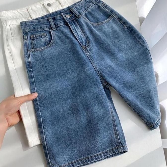 Grosir Jeans.CewekCelana Jeans Pendek Wanita Celana Selutut Jeans Korean Style Pendek Denim Wanita H