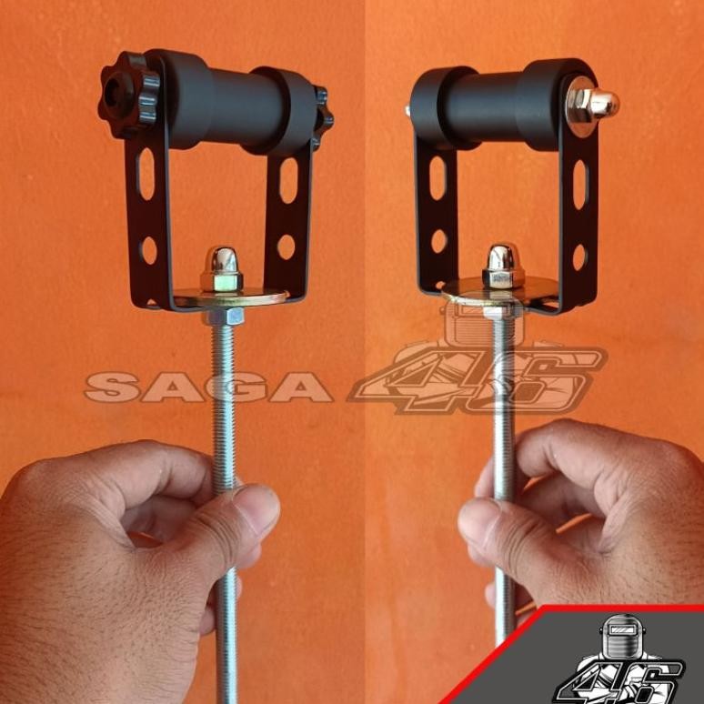 DUDUKAN BREKET PHONE HOLDER UNIVERSAL UNTUK MOTOR SPORT CUSTOM HOMEMADE