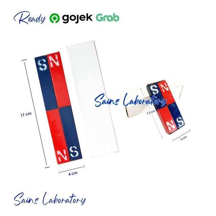 NEW Magnet Batang Panjang Magnet Gaya Tarik Magnet Alnico 1 Set isi 2 Pcs