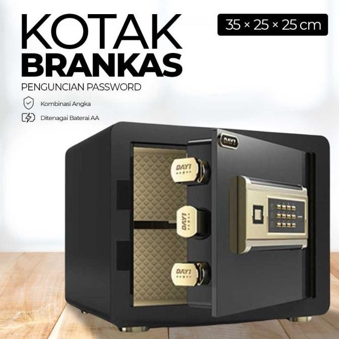 Diskon Deposit Cash Box Berangkas Tahan Api Brankas Dokumen Ijazah Sertifikat
