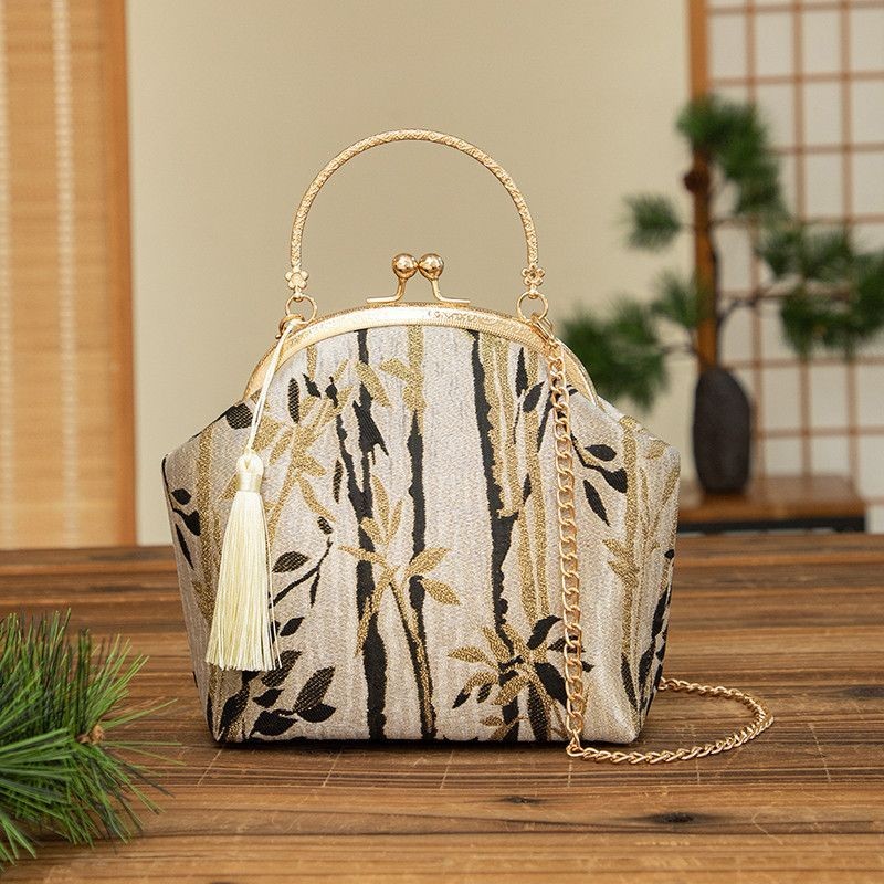 Tas Hanfu Gaya Cina Vintage Tas Cheongsam Tas Selempang Serbaguna