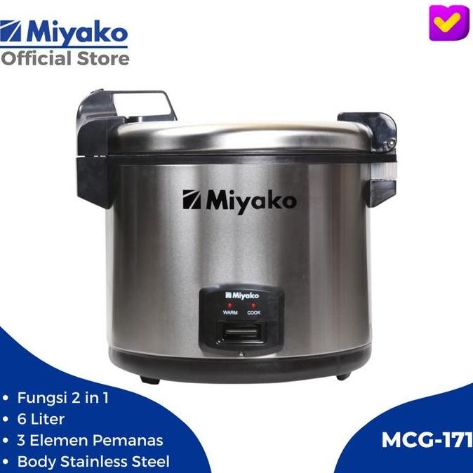Rice Cooker Jumbo Miyako MCG 171 6 Liter Magic Com Besar Miyako 171
