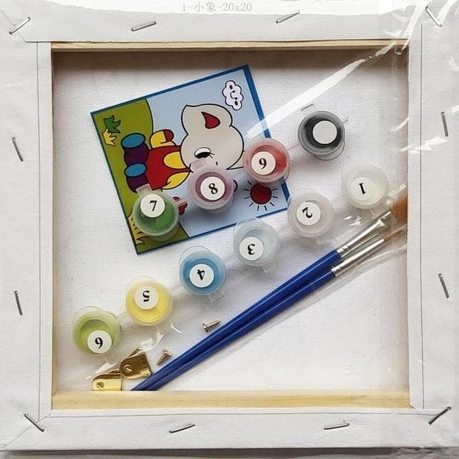 

ready !!! (DIYCNV-03) LUKISAN DIY DENGAN FRAME SUDAH DIPASANG UKURAN BESAR DAN KECIL / DIY CANVAS PAINTING 1 SET DENGAN CAT