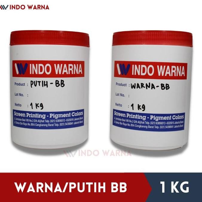 

ready !!! Cat Sablon / Pasta Sablon Rubber - WARNA/WHITE BB - 1kg