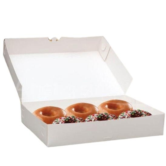 

NEW!!! [1pcs] Box Donat Isi 6 Kotak Dus Putih Polos