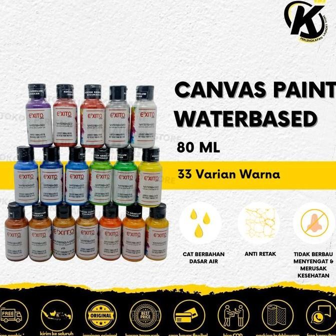 

ready !!! Cat Kanvas dan Suede Waterbased 80 ml EXITO