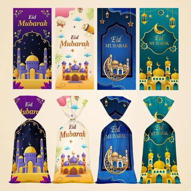

ready Plastik Kemasan Snack Lebaran | Plastik Bingkisan Eid Mubarak
