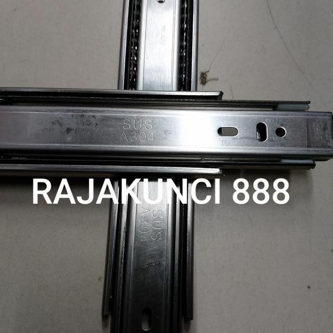 Terjangkau Rel Laci Stainless Steel 304 60Cm / Rel Laci Double Track 60Cm