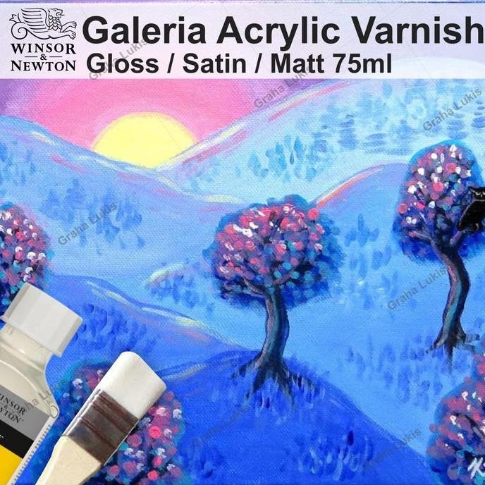 

ready !!! Winsor & Newton Galeria Acrylic Gloss / Satin / Matt Varnish 75ml