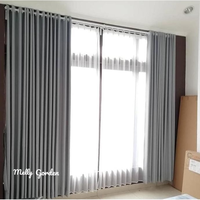 Gorden Blackout Polos Lebar 300 x 250 cm Hordeng Hendela Pintu murah