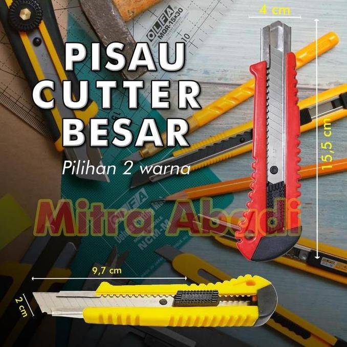 

PISAU CUTTER UKURAN BESAR / JUMBO 18 MM