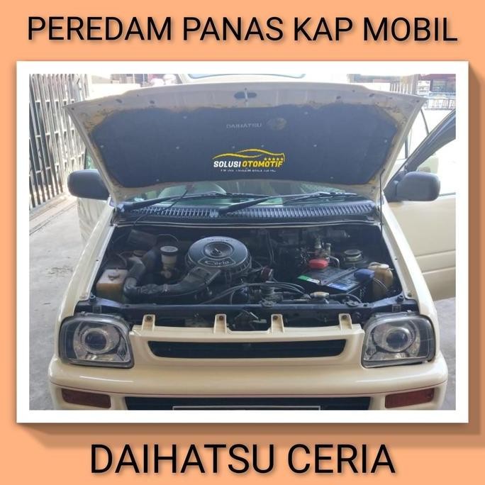 DAIHATSU CERIA Peredam Panas Kap Mesin Aksesoris Mobil VTECH + Klip murah
