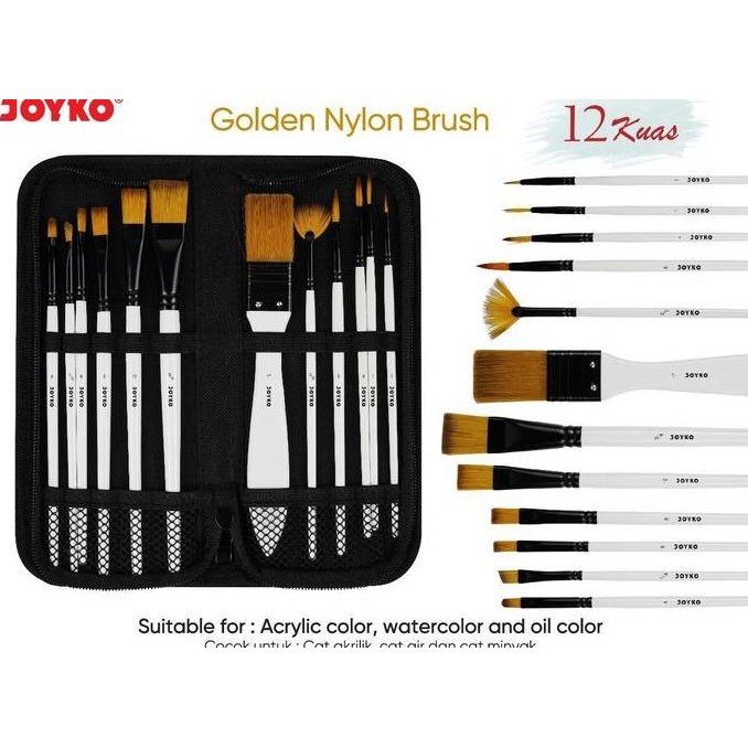 

ready !!! Joyko brush set/kuas lukis set BRS-18