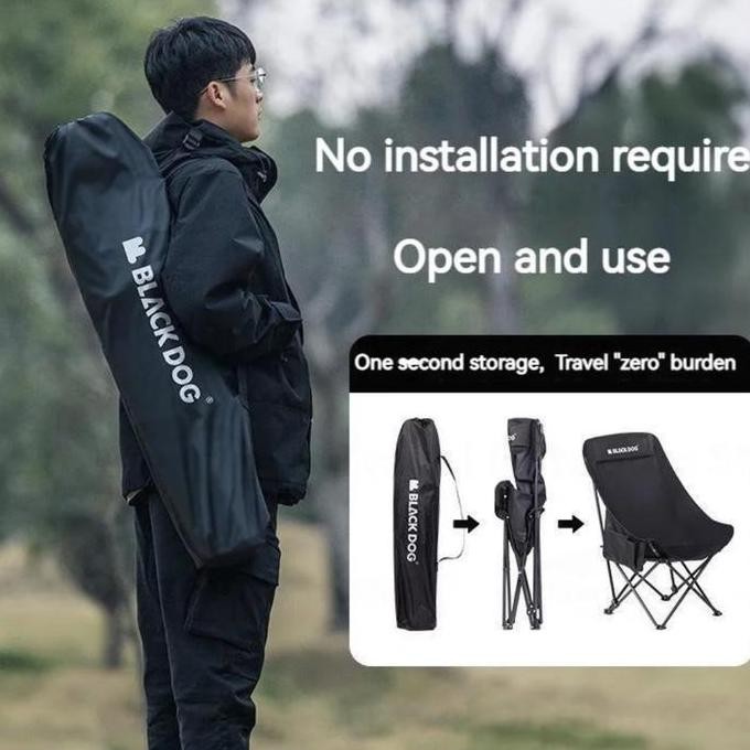 baru BLACKDOG FLOATING HIGH MOON CHAIR Kursi Lipat Camping Outdoor
