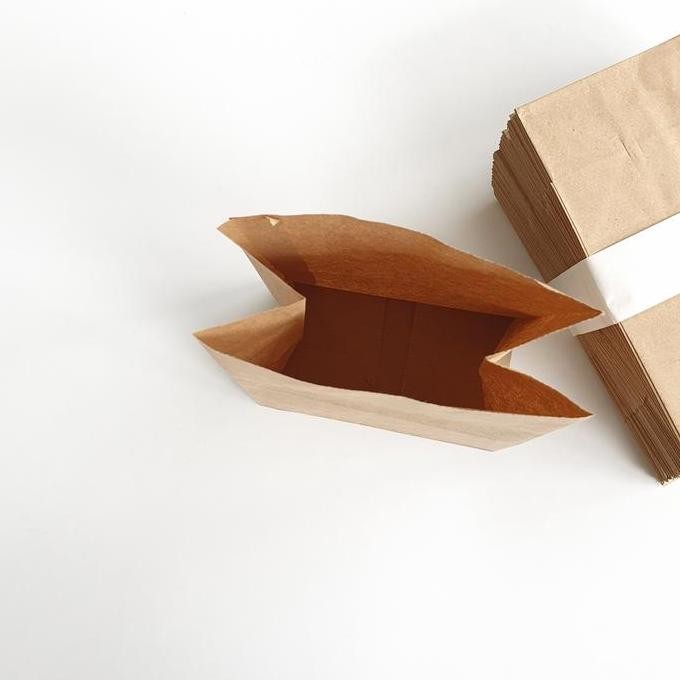 

ready Kantong Kertas Paper Bag Coklat Food Grade Kraf Kraft SOS 41-B08