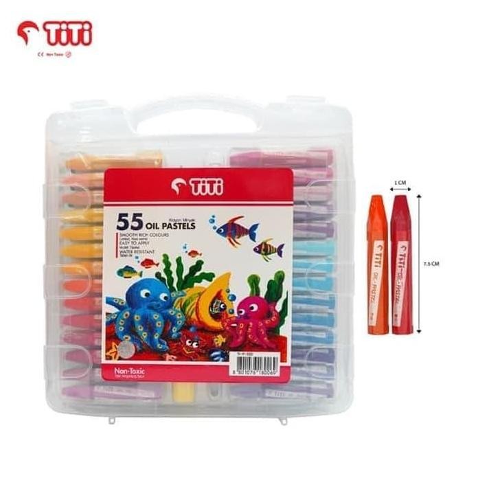 

ready !!! Oil Pastel / Krayon Minyak TiTi TI-P-55S / 55 Warna / Colors