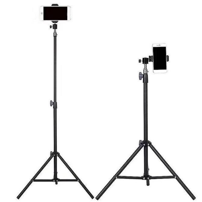 Tripod Handphone 2 Meter Besi Plus Mini ball head Free Holder Hp Free Tomsis Remote Bluetooth Free T