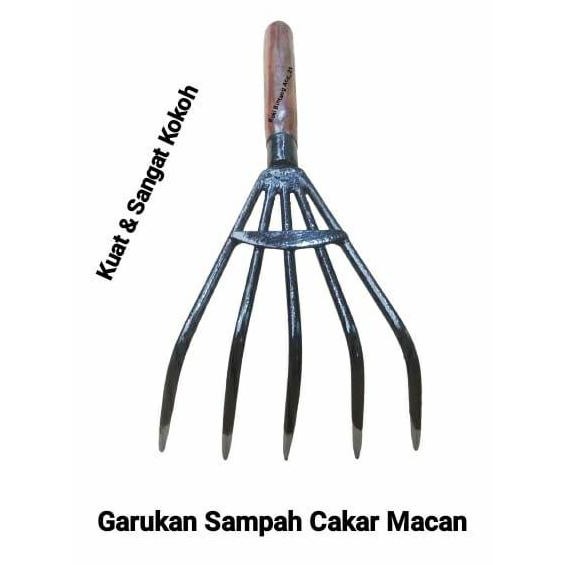 baru garukan sampah / garukan besi super kokoh / alat berkebun garukan besi