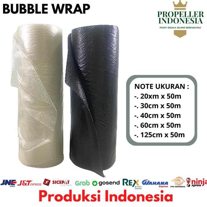

ready Bubble Wrap Roll Hitam Bening Tebal Buble Wrap Plastik Rol Packing