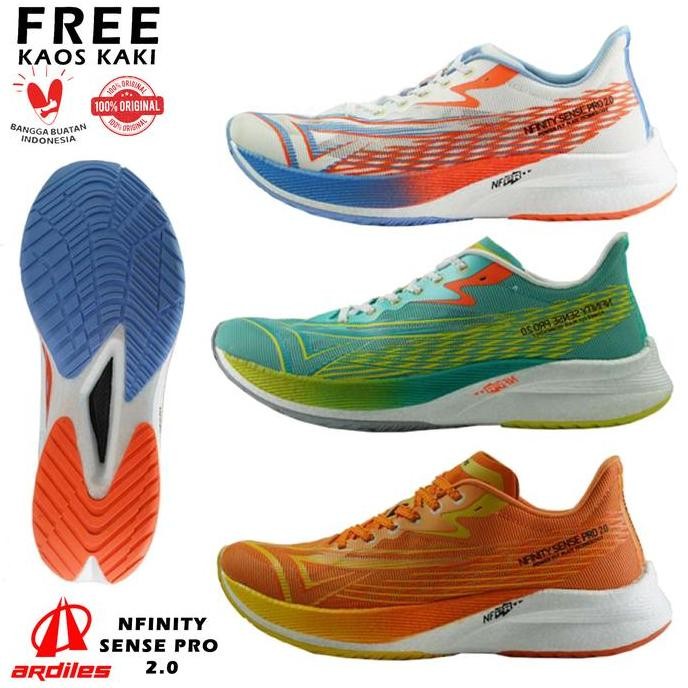 Kualitas Terjamin Sepatu Running Ardiles Nfinity Sense Pro 2.0 Original Sepatu Lari Long Run Ardiles