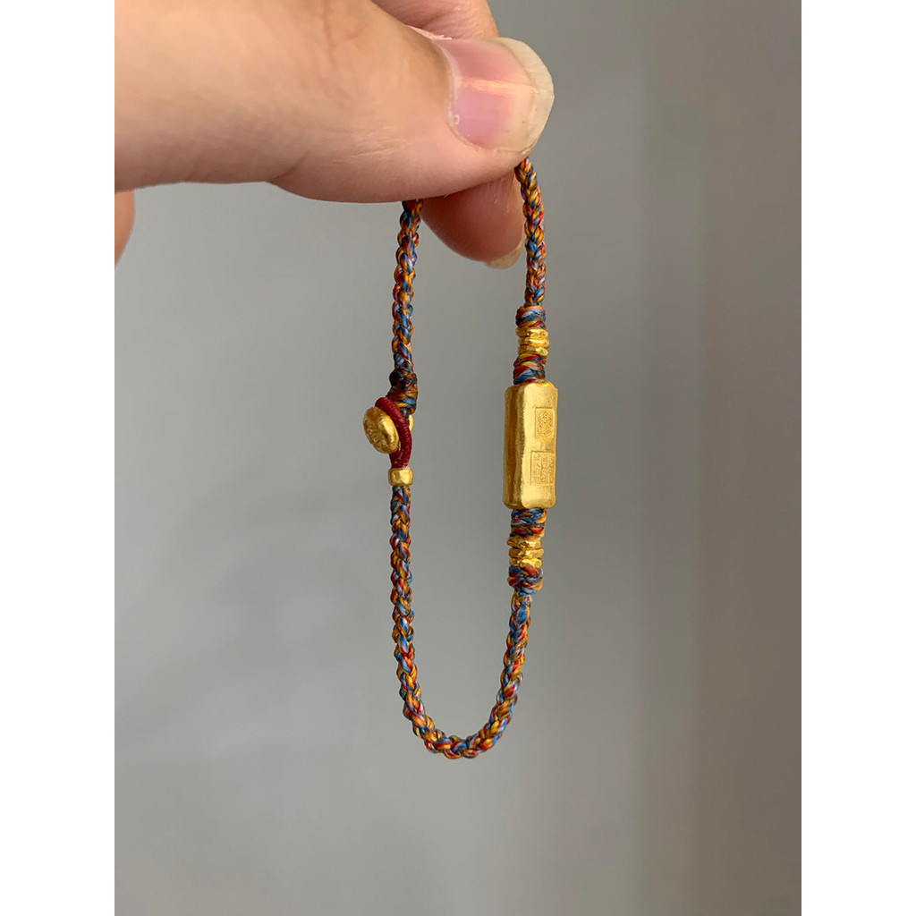 Tibetan Style Wealth-Attracting Bracelet Retro Ethnic Handmade Woven Colorful Rope Amulet​