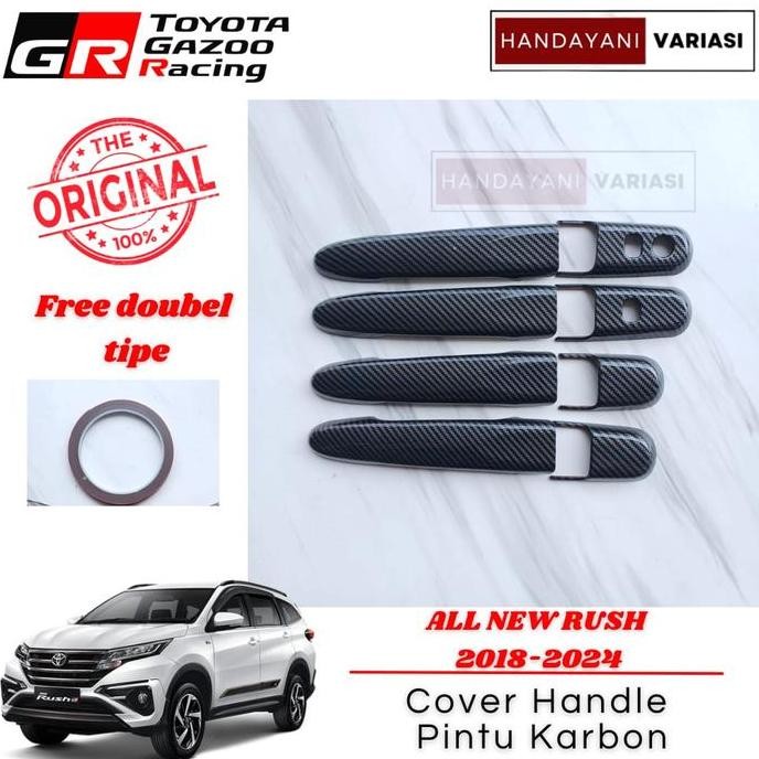 Cover Handle Pintu Toyota All New Rush 2018 2024 Gr Sport Karbon Terbaru