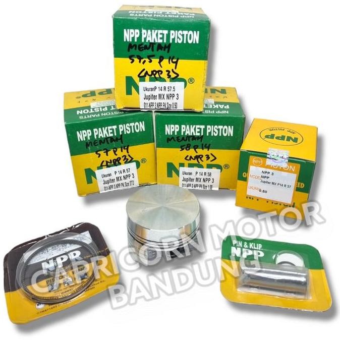. Piston Kit MENTAH CUSTOM 57 57.5 58 PEN 14 NPP3 NPP MENTAHAN