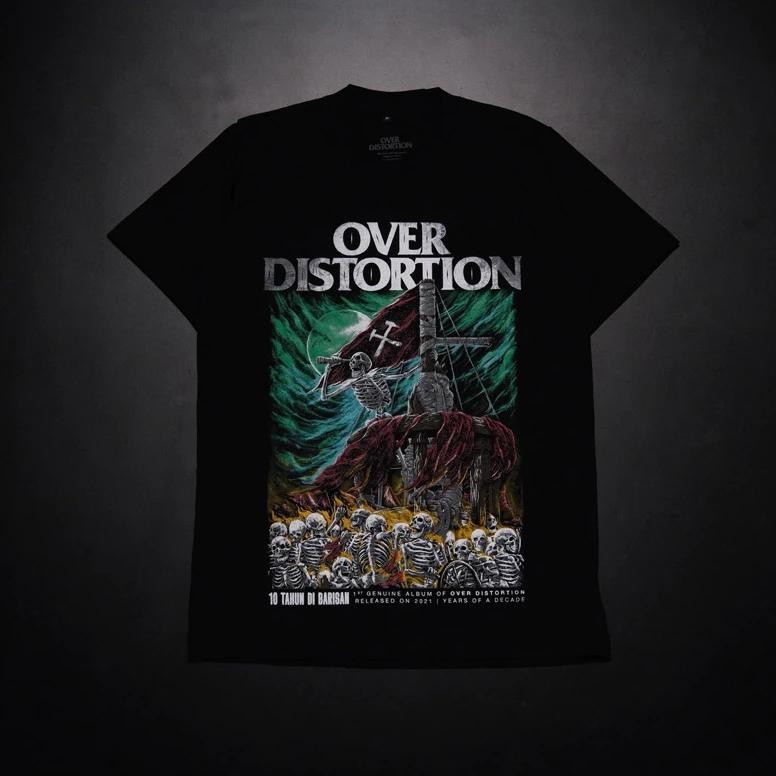 Promo Kaos T-Shirt Over Distortion - 10 Tahun Dibarisan Kaos Distro Pria Wanita