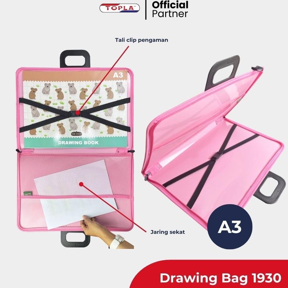 

Wdm-2227 Er-87 Fgs-3 Topla Drawing Bag Db-1930 Tas Map Portofolio Zipper Art Bag A3 Warna Pastel Murah Terlaris Sale