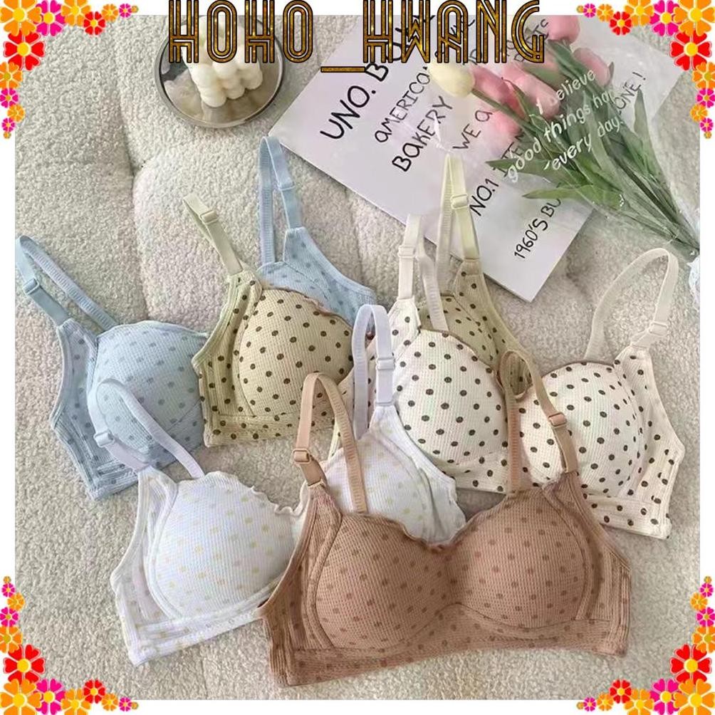 HOHO_HWANG (B-344) BRA REMAJA MODEL POLKADOT KOREA STYLE BRA TANPA KAWAT