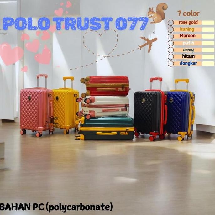 Koper Polo Trust 24Inch Type 077 Bahan Polycarbonate