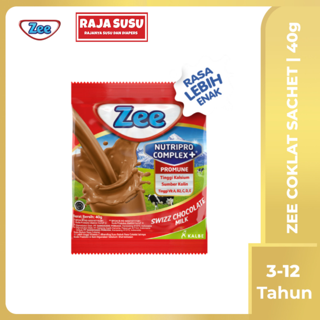 

ZEE COKLAT SACHET 10X40 - RAJA SUSU