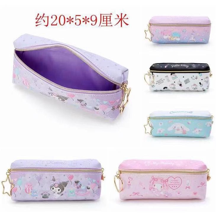 

Berkualitas Tempat Pensil Terbaru 2 Sisi / Kotak Pensil Sanrio Terbaru /Pencil Case Cinnamoroll Kueomi Melody 2 Sekat Diskon