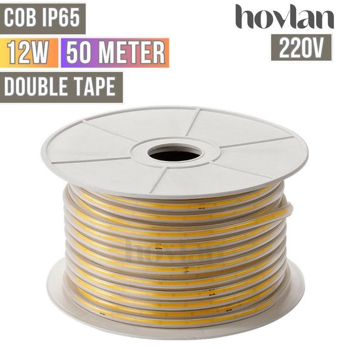 

Lampu Selang Cob Hovlan Led Strip 220v Dotless Tanpa Titik Anti Air IP65 1 Roll Taman Kolam Outdoor