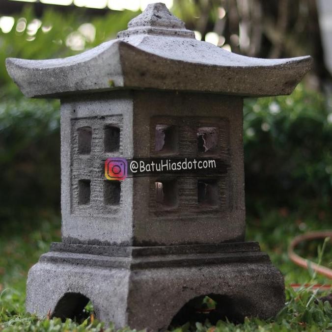

Lampu Taman Aksesoris Model Jepang Batu Cetak