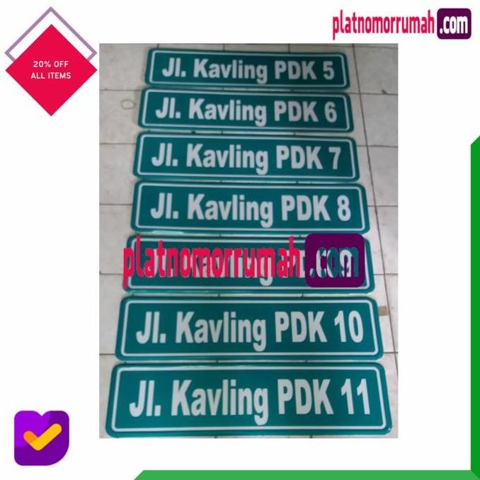 

PLANG NAMA JALAN 12 X 50 CM