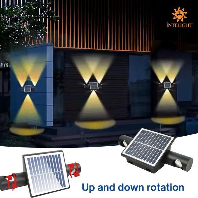 

[Intelight] Lampu Dinding teras hias 3 LED Lamp Taman Tenaga Matahari Surya Outdoor Solar Sensor Light White