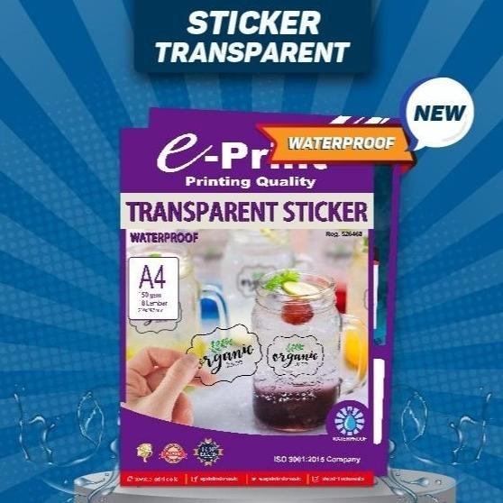 

Kertas Foto E-Print Transparent Stiker A4 150Gr Terbaru